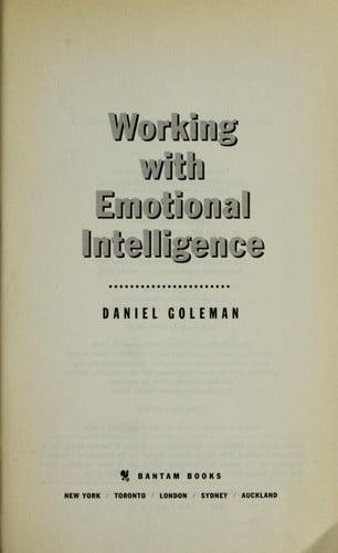 Sách tiếng Anh Working with Emotional Intelligence chính hãng - Bookee